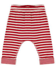Striped Lounge Pants in Cream/Red