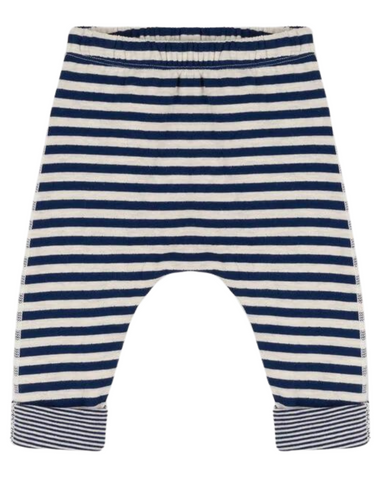 Striped Lounge Pants in Navy/Cream