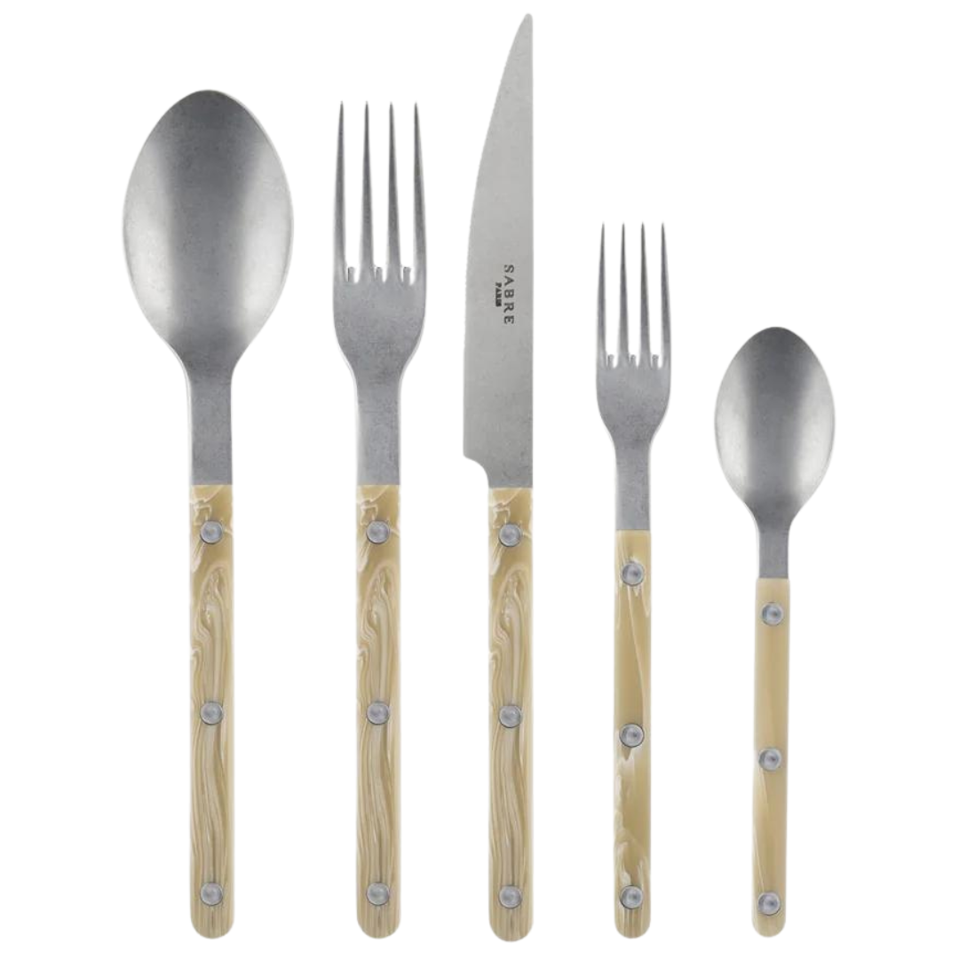 Bistrot Vintage Flatware Set in Faux Horn