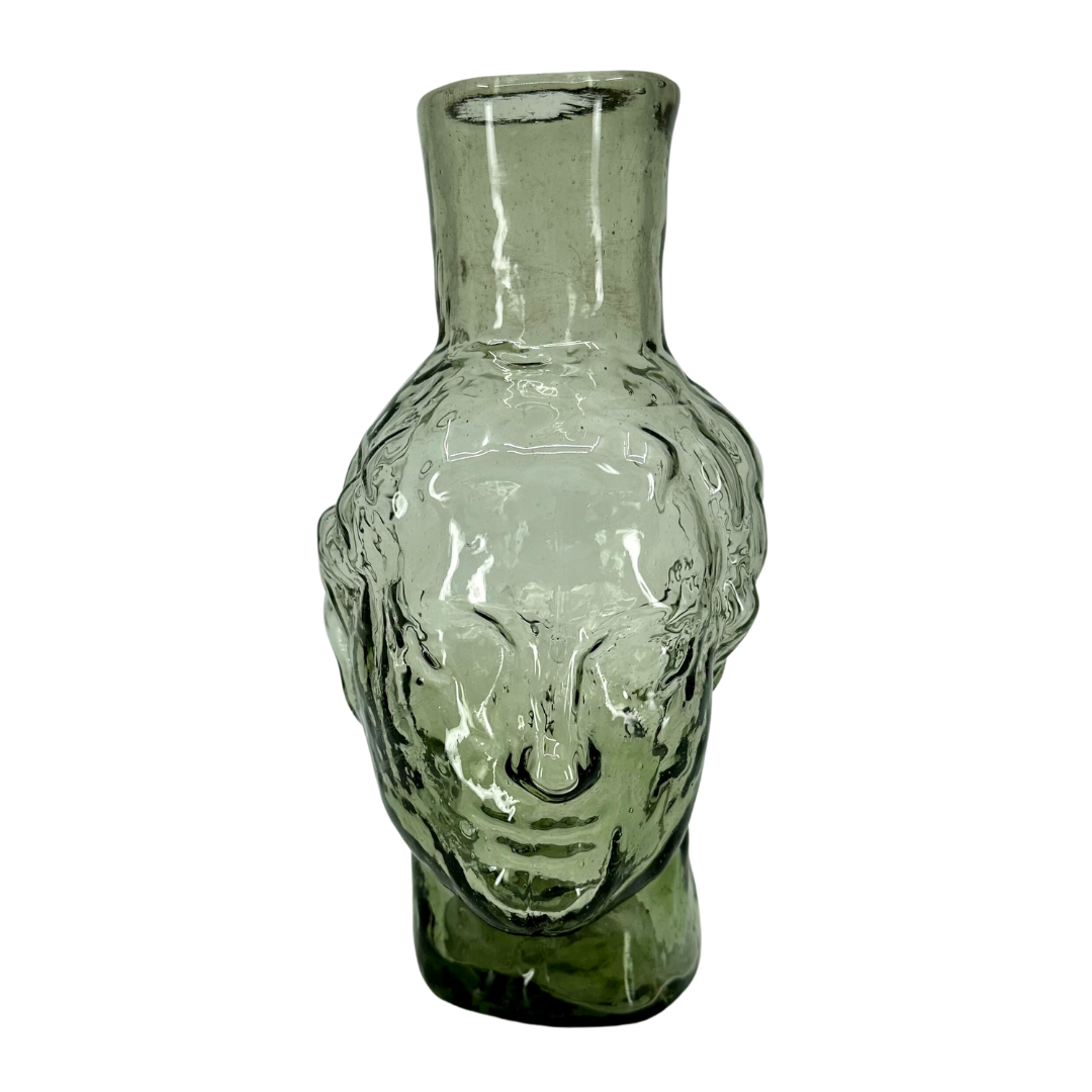 Roma Chemise Vase in Smoke Glass