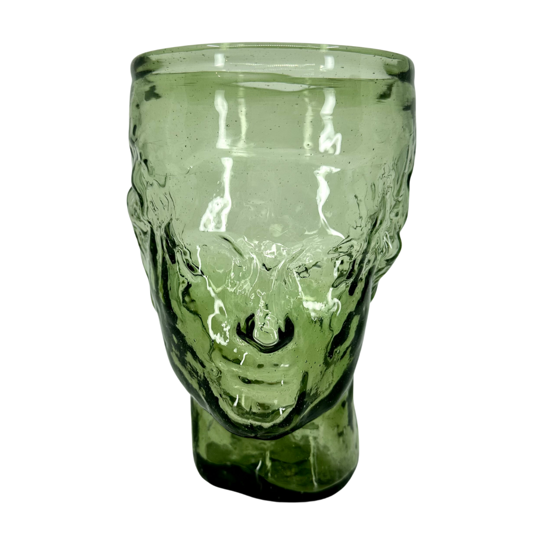Roma Fume Vase in Green Glass