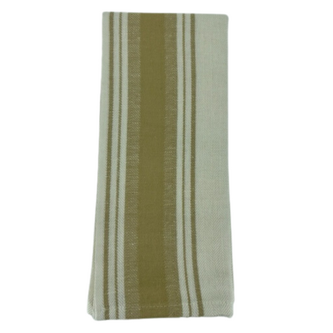 Due Fragole Striped Kitchen Towel in Flax