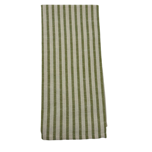 Melograno Striped Kitchen Towel in Green