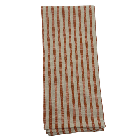 Melograno Striped Kitchen Towel in Orange