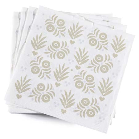 Vent D'ouest Paper Napkin Set in Rye