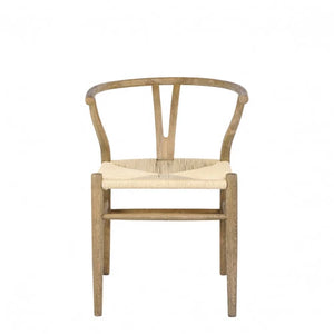 Njord Woven Twine Seat Arm Chair in Natural