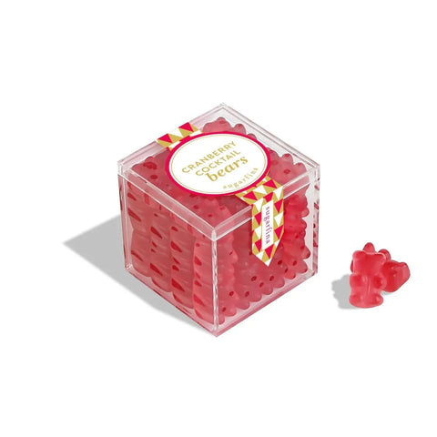 Cranberry Cocktail Bears Candy Cube