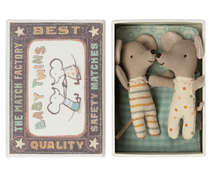 Baby Mice Twins in Matchbox