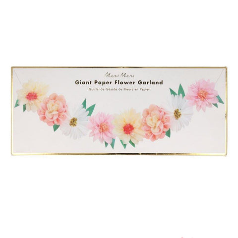 Oversized Paper Flower Garden Garland