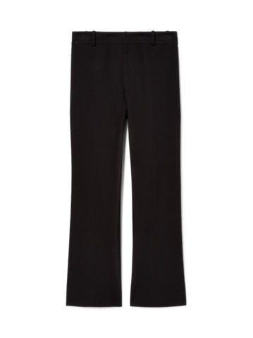 Crosby Cropped Flare Trouser in Black
