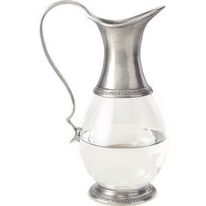 Pewter + Glass Pitcher