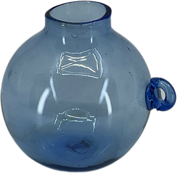 Boule Hanging Vase in Light Blue Glass