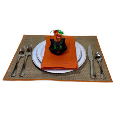 Festival Dinner Napkin Set in Tangerine