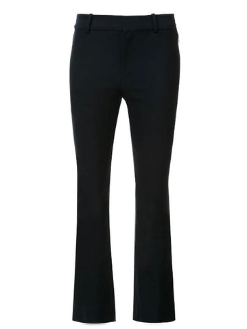 Crosby Cropped Flare Trouser in Black