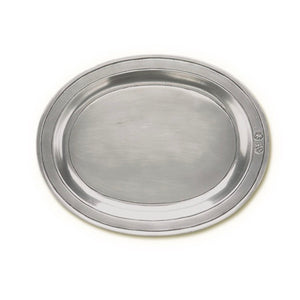 Pewter Oval Incised Tray