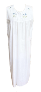 Clara Sleeveless Nightgown in Cornflower