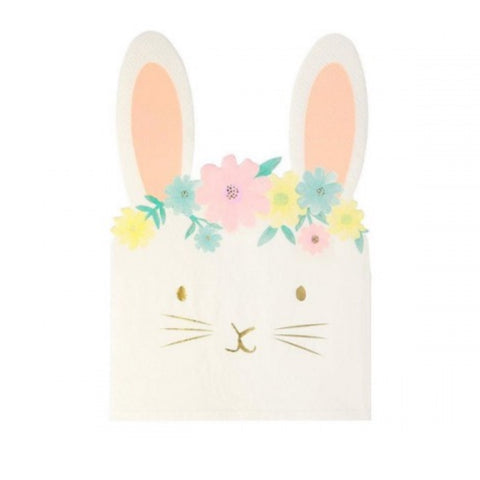 Floral Bunny Napkin Set