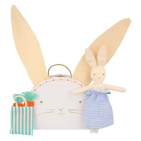 Bunny Mini Suitcase with Doll