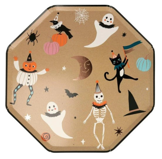 Halloween Dancing Figures Plates