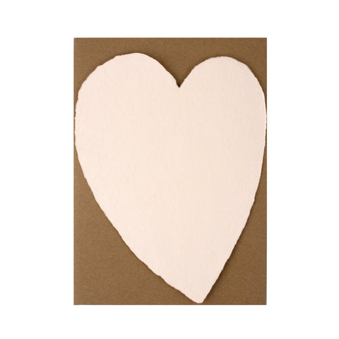 Large Heart Card Box in Blush