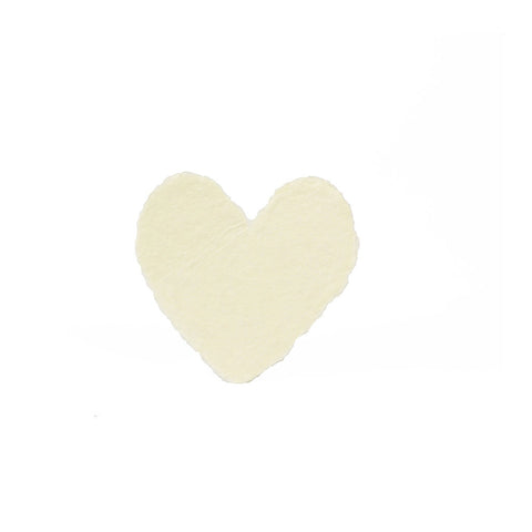 Small Heart Card Box in Cream