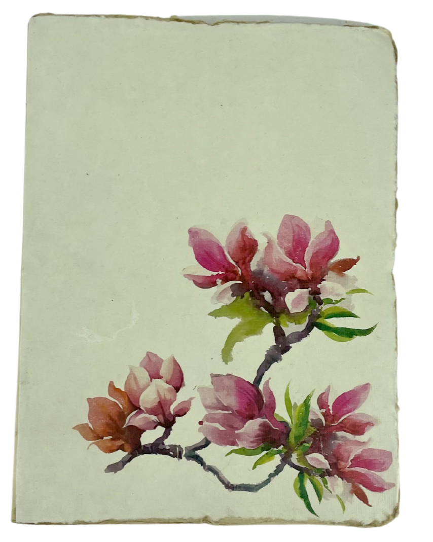 Cherry Blossom Parchment Notebook 6