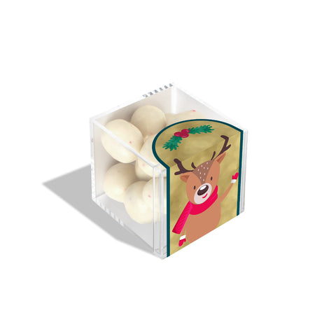 Reindeer Peppermint Marshmallow Puffs Candy Cube