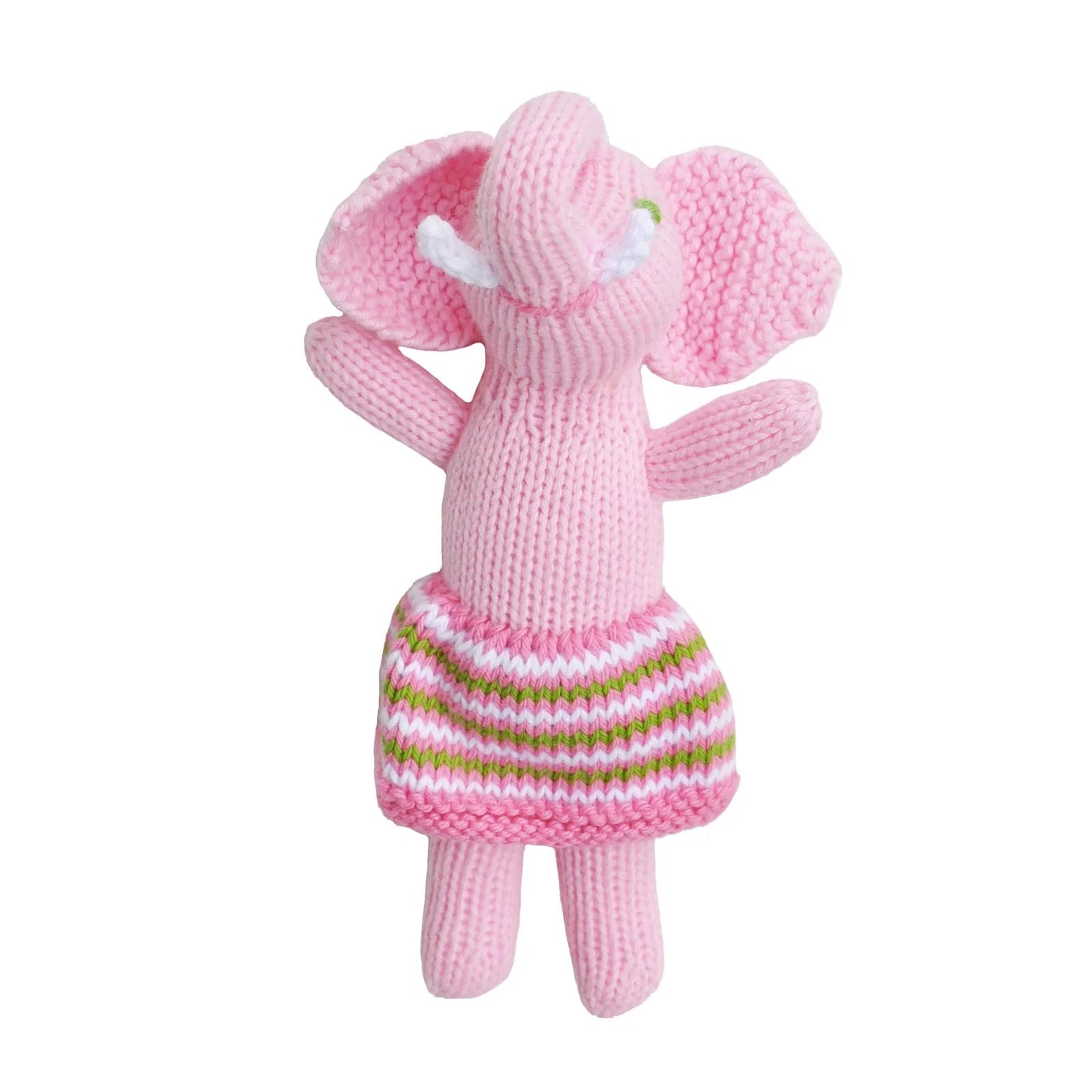 Girl Elephant Crochet Rattle