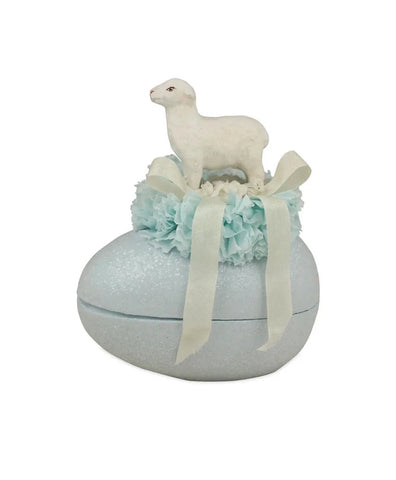Lamb Topped Egg Decorated Container